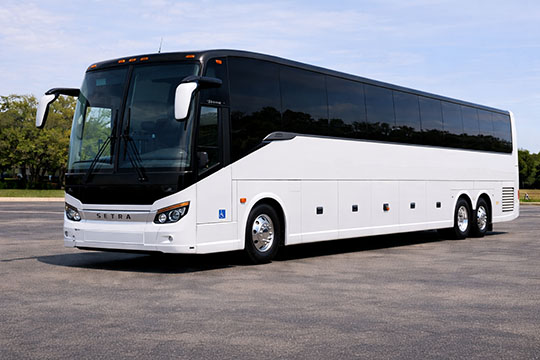 56-passenger charter bus available for charter in Goleta, CA